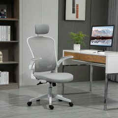 Kancelářské ergonomické křeslo 65x64x114-122 cm | šedé č.1