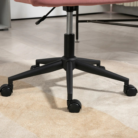 Kancelářské křeslo s nízkým opěradlem 58x58,5x86cm | růžové č.4