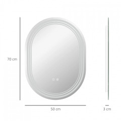 Koupelnové zrcadlo 70x50cm | průhledné č.2