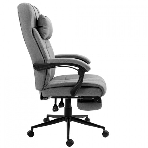 Kancelářská židle s polštářem 66x76x112-120 cm | světle šedá č.6