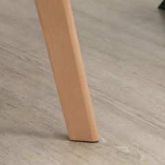 Sada 2 kusů kuchyňských židlí se sametovým vzhledem | barva černá č.3