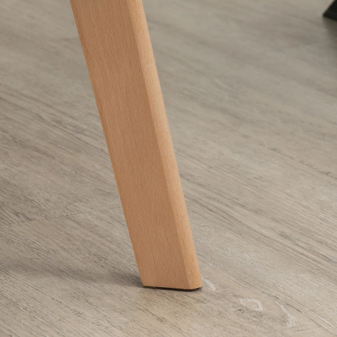 Sada 2 kusů kuchyňských židlí se sametovým vzhledem | barva černá č.3