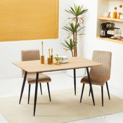 Moderní kuchyňský stůl pro 4 osoby 140x80x76cm | přírodní