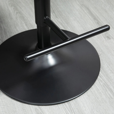 Barové židle 2 ks 48 x 49,5 x 76-96 cm | černé č.4