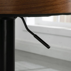 Barové židle 2 ks 48 x 49,5 x 76-96 cm | černé č.3