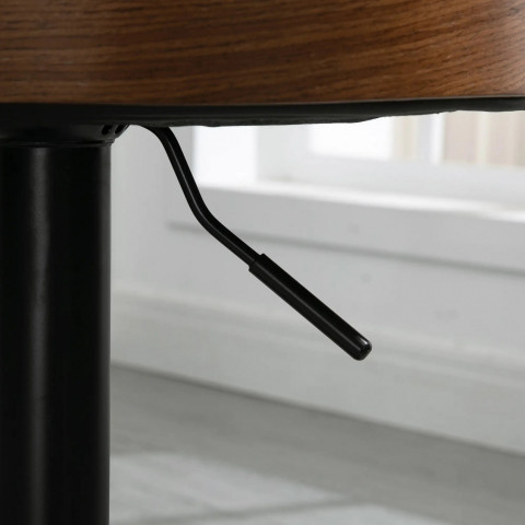 Barové židle 2 ks 48 x 49,5 x 76-96 cm | černé č.3