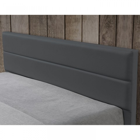 Čalúnená posteľ Toulouse s úložným priestorom a LED osvetlením 180 x 200 cm | šedá č.4