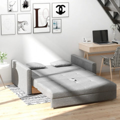 Dvoumístná rozkládací pohovka 152x101x81 cm | šedá č.2