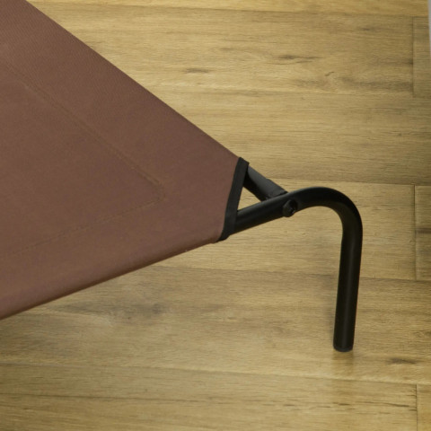 Lehátko pro mazlíčky 110x68x20 cm | kávové + šedé č.6