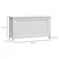 Úložný box s rukojetí 81 x 40 x 46 cm | bílý č.2