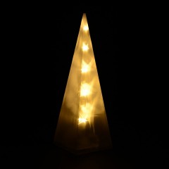 Vianočná pyramída 30 cm | 10 LED teplá biela č.1