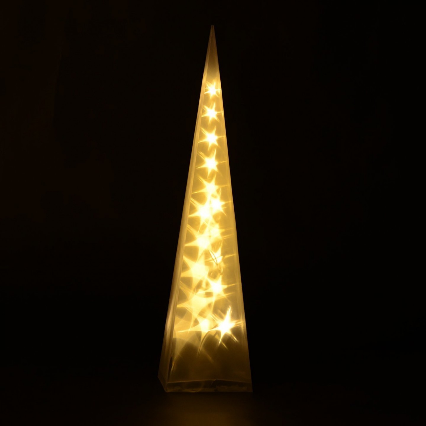 Goleto Vianočná pyramída 90 cm | 16 LED teplá biela Goleto Vianočná pyramída 90 cm | 16 LED teplá biela