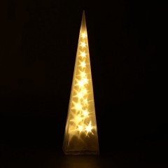 Vianočná pyramída 90 cm | 16 LED teplá biela č.1