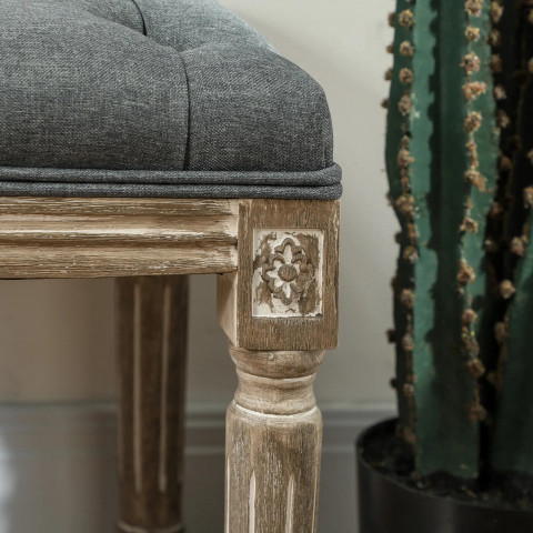 Čalouněná lavice 142x47x51 cm | šedá č.5