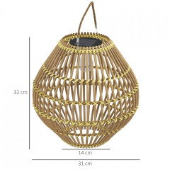 Solární lampa 31 x 31 x 32 | žlutá č.3