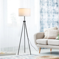 Stojací lampa 37x37x152 cm | černá + bílá č.1
